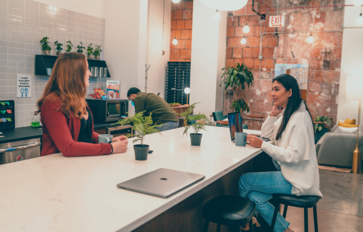 girls working in west loop office