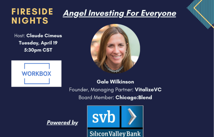 Up next on Fireside Nights is Gale Wilkinson! She's on a mission to open access to angel investing for everyone