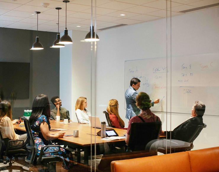 presentation in the conference room